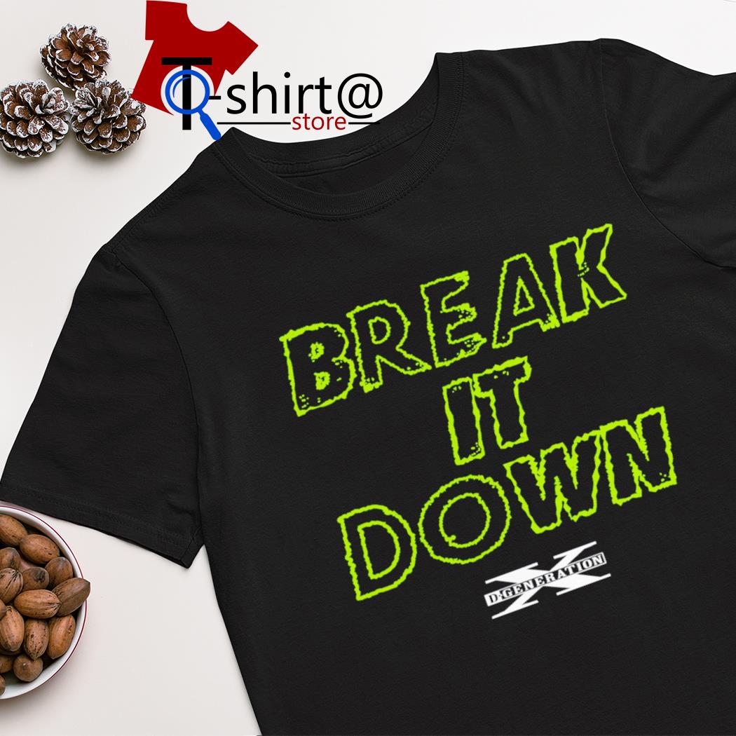 D-Generation X Break It Down Wordmark shirt