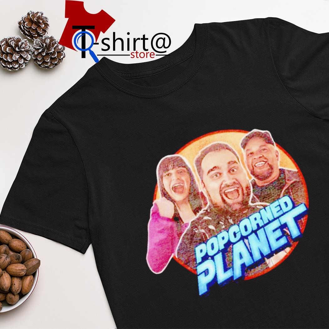 Popcorned Planet action shirt