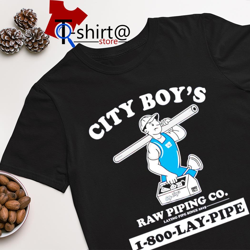 City boy’s raw piping co lay 1800 pipe shirt