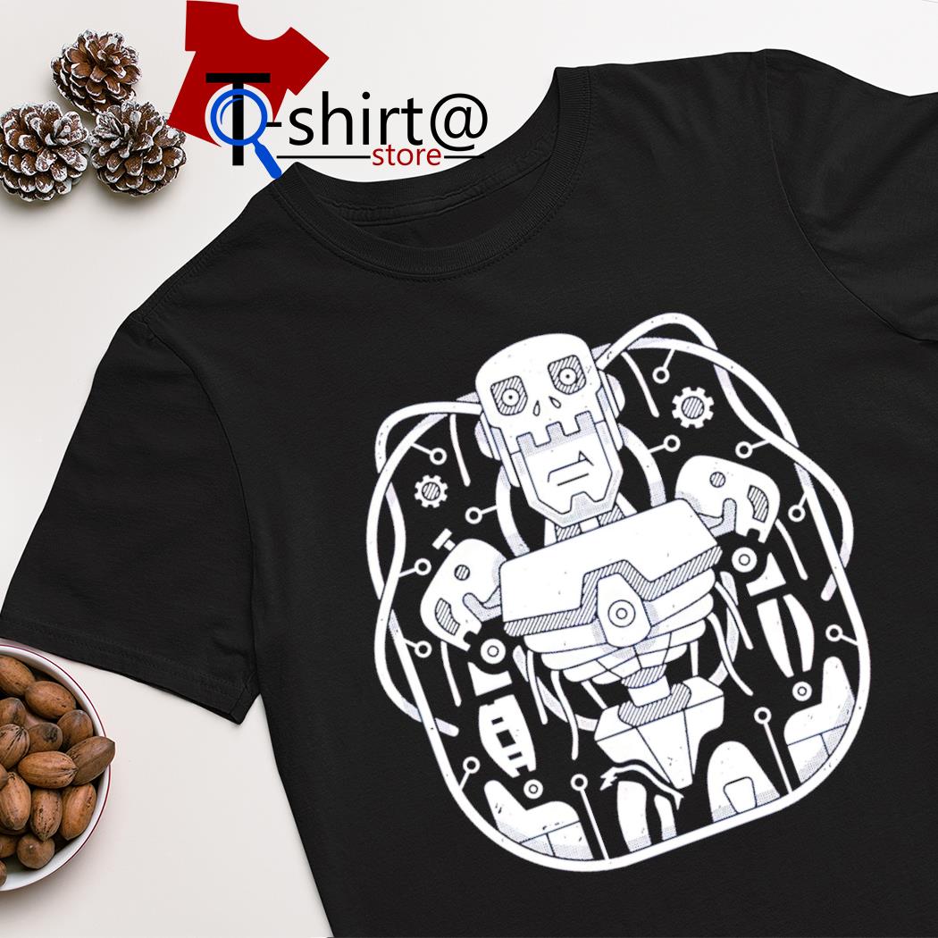 Digital mechanical cyborg shirt