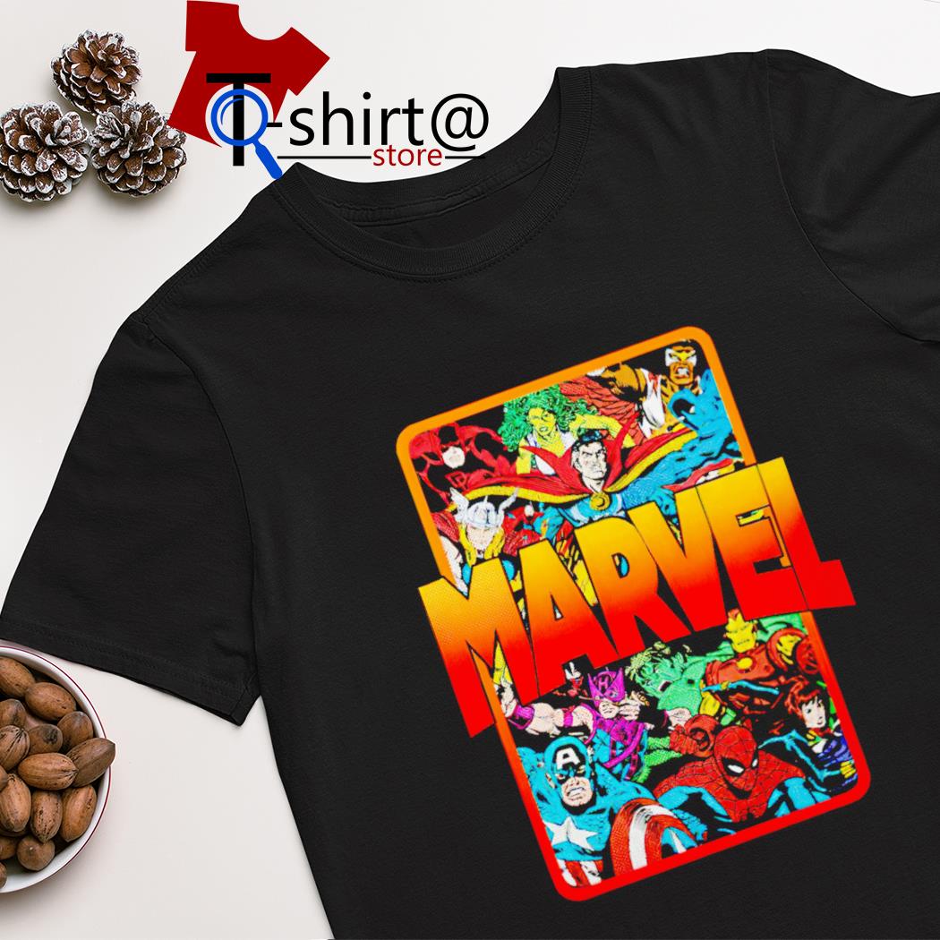 Mario Judah wearing Marvel comics old school characters shirt