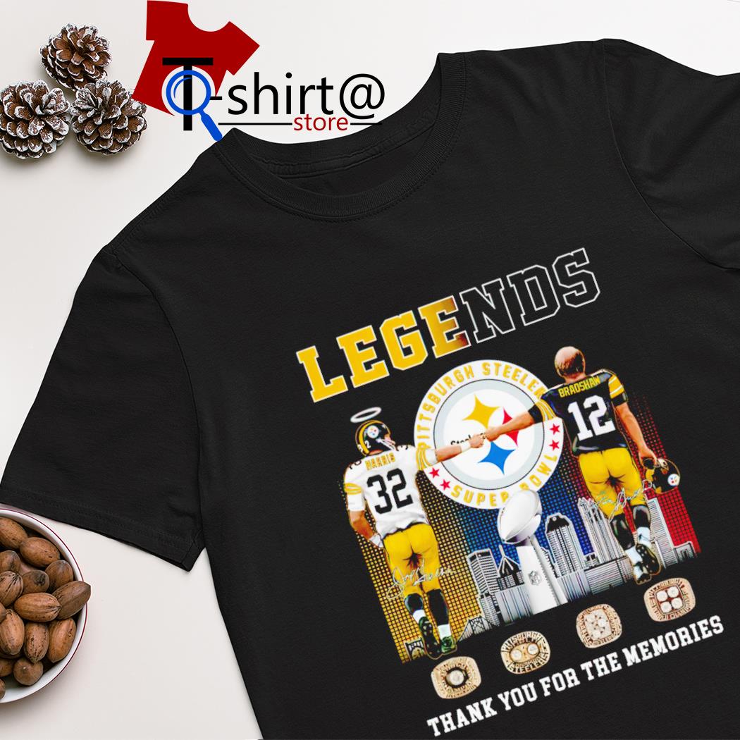 Pittsburgh Steelers Terry Bradshaw and Najee Harris thank you for the memories signatures shirt