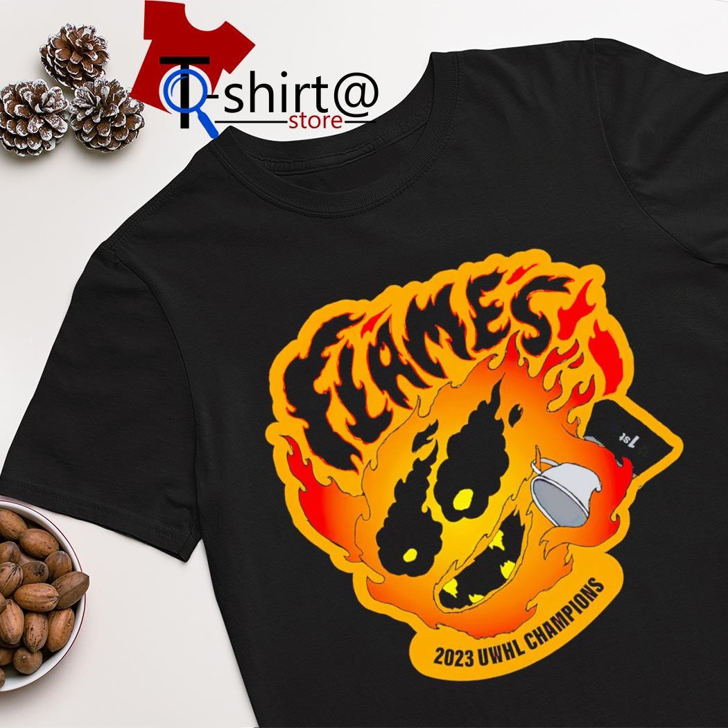 Top flames 2023 Uwhl Champions shirt