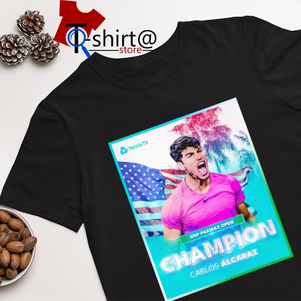 BNP Paribas Open Champion Carlos Alcaraz shirt