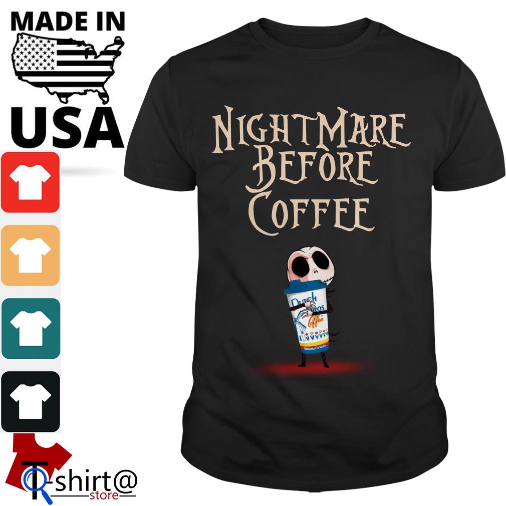 nightmare before coffee t shirt