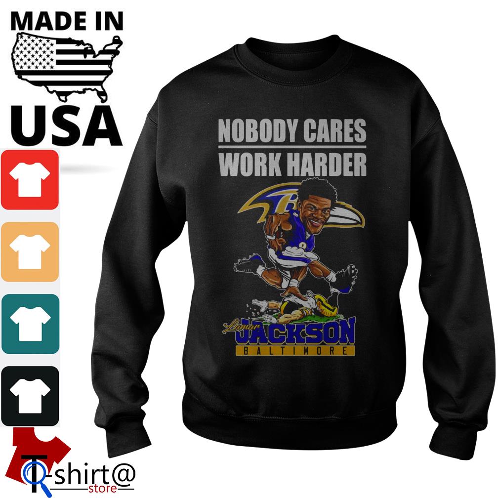 lamar jackson nobody cares shirt