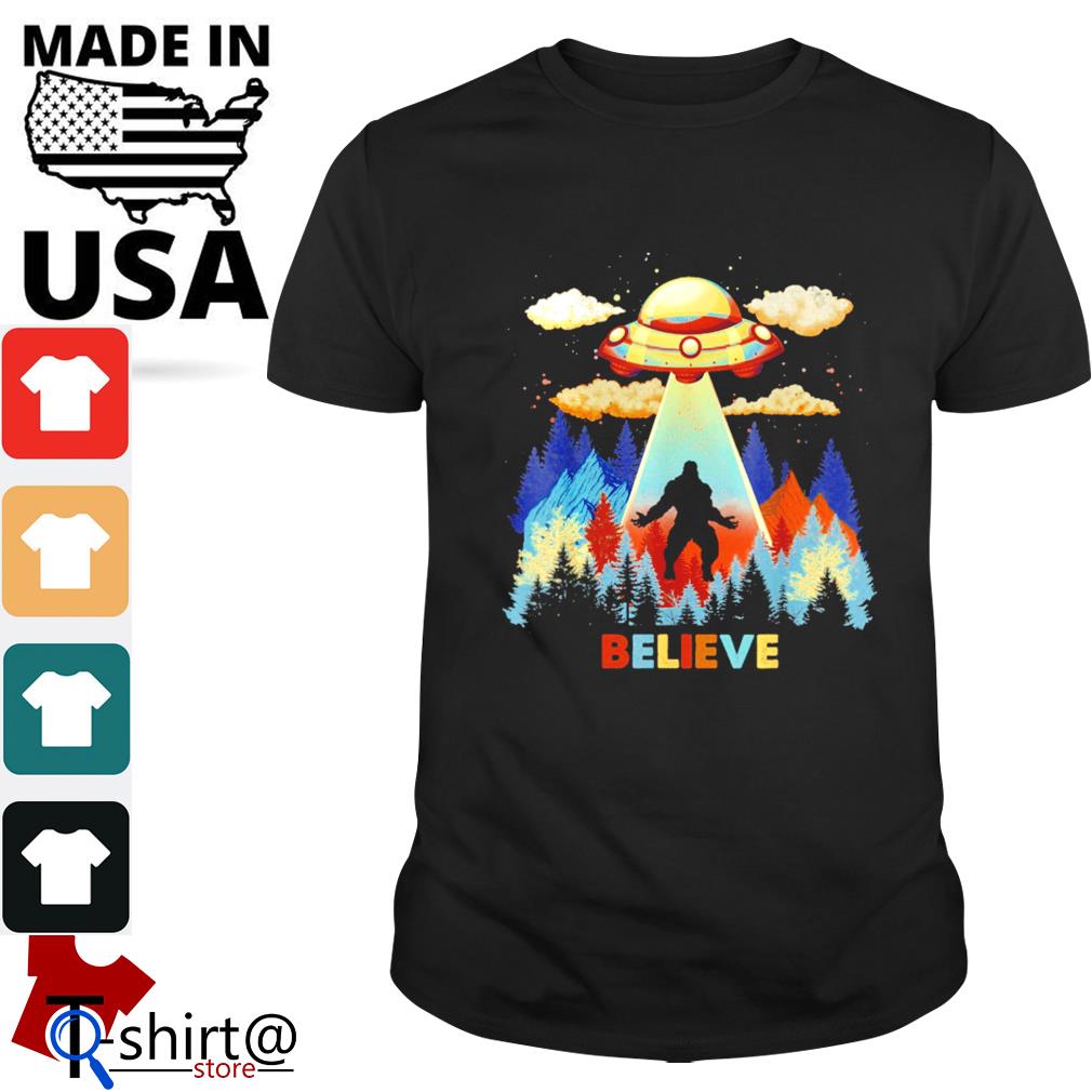 bigfoot alien shirt