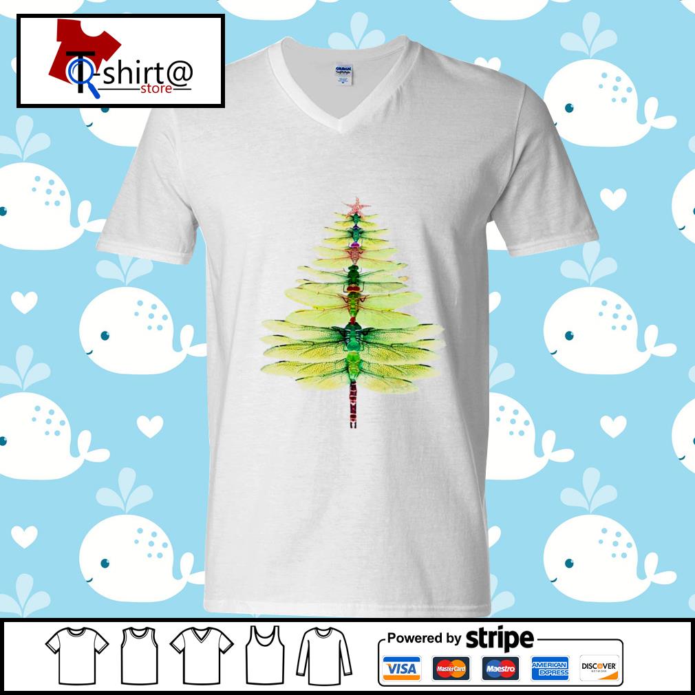 dragonfly christmas t shirt