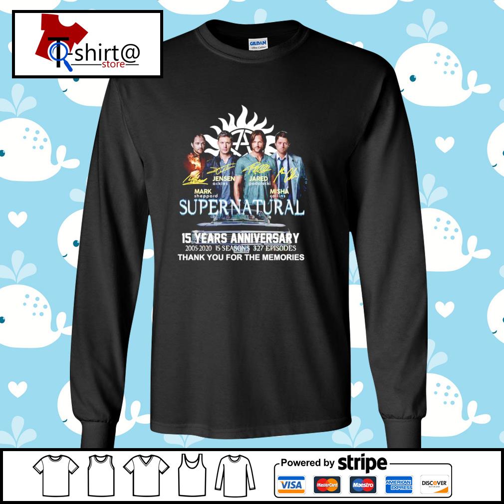 t shirt supernatural 15 years